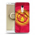 Дизайнерский пластиковый чехол для Alcatel 3 Флаг Киргизии