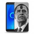 Дизайнерский пластиковый чехол для Alcatel 1C Барак Обама