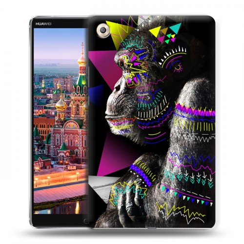 Дизайнерский пластиковый чехол для Huawei MediaPad M5 8.4 Животный стиль