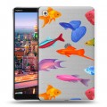Полупрозрачный дизайнерский пластиковый чехол для Huawei MediaPad M5 8.4 Прозрачные рыбы