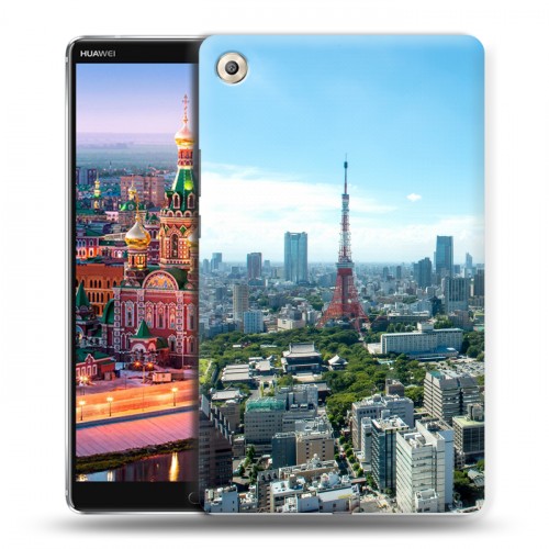 Дизайнерский пластиковый чехол для Huawei MediaPad M5 8.4 Токио