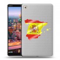 Полупрозрачный дизайнерский пластиковый чехол для Huawei MediaPad M5 8.4 флаг Испании