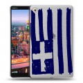 Полупрозрачный дизайнерский пластиковый чехол для Huawei MediaPad M5 8.4 флаг греции