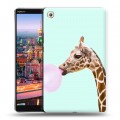 Дизайнерский пластиковый чехол для Huawei MediaPad M5 8.4 Мятные звери