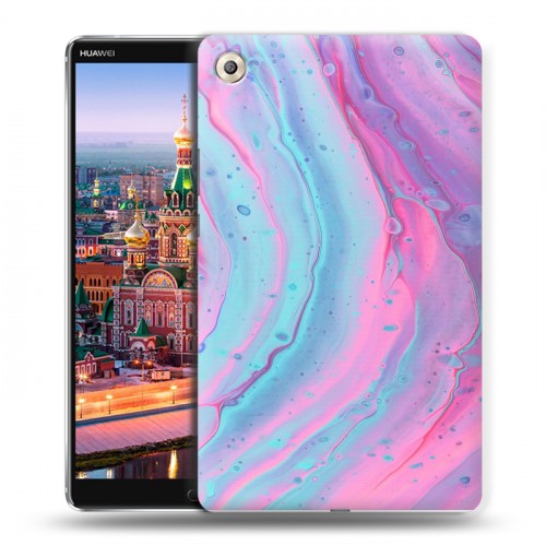 Дизайнерский пластиковый чехол для Huawei MediaPad M5 8.4 Мраморные узоры