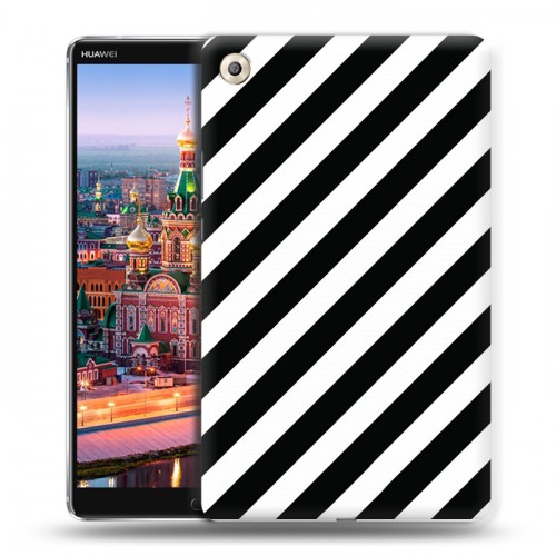 Дизайнерский пластиковый чехол для Huawei MediaPad M5 8.4 Черно-белые фантазии