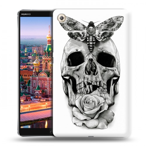 Дизайнерский пластиковый чехол для Huawei MediaPad M5 8.4 Мир черепов