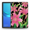 Дизайнерский силиконовый чехол для Huawei MediaPad M5 10.8 Люксовые цветы
