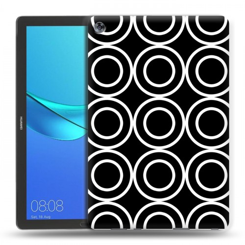 Дизайнерский силиконовый чехол для Huawei MediaPad M5 10.8 Черно-белые фантазии
