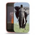 Дизайнерский пластиковый чехол для Nokia 1 Слоны