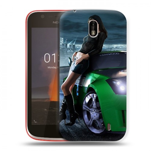 Дизайнерский пластиковый чехол для Nokia 1 Need for speed
