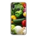 Дизайнерский силиконовый чехол для Huawei P20 Lite Овощи