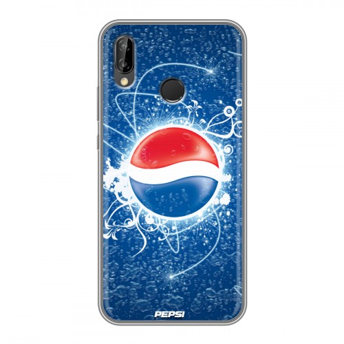 Дизайнерский силиконовый чехол для Huawei P20 Lite Pepsi