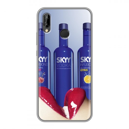 Дизайнерский силиконовый чехол для Huawei P20 Lite Skyy Vodka