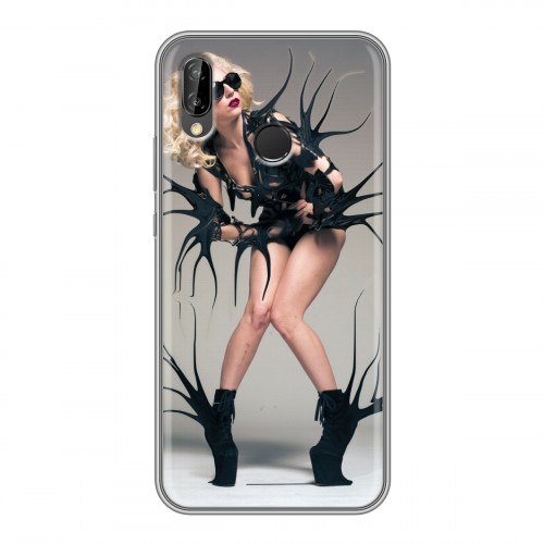 Дизайнерский силиконовый чехол для Huawei P20 Lite Леди Гага