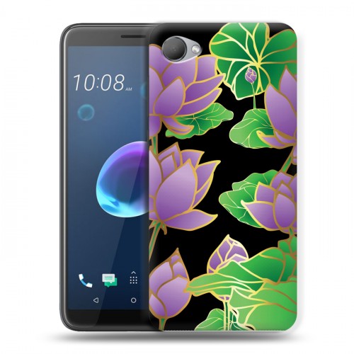 Дизайнерский пластиковый чехол для HTC Desire 12 Люксовые цветы