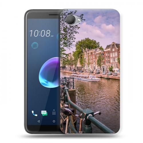 Дизайнерский пластиковый чехол для HTC Desire 12 амстердам