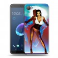 Дизайнерский пластиковый чехол для HTC Desire 12 Ким Кардашьян