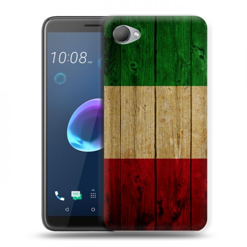Дизайнерский пластиковый чехол для HTC Desire 12 Флаг Италии