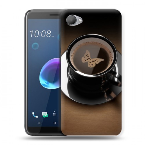 Дизайнерский пластиковый чехол для HTC Desire 12 Кофе напиток