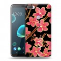 Дизайнерский пластиковый чехол для HTC Desire 12 Plus Люксовые цветы