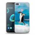 Дизайнерский силиконовый чехол для HTC Desire 12 Plus Пингвины