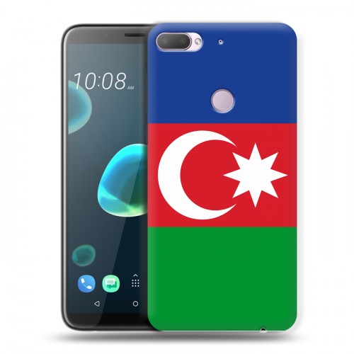 Дизайнерский пластиковый чехол для HTC Desire 12 Plus Флаг Азербайджана