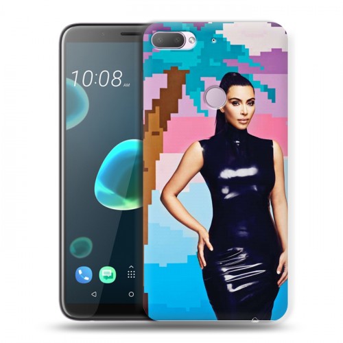 Дизайнерский силиконовый чехол для HTC Desire 12 Plus Ким Кардашьян