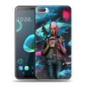 Дизайнерский пластиковый чехол для HTC Desire 12 Plus Cyberpunk 2077