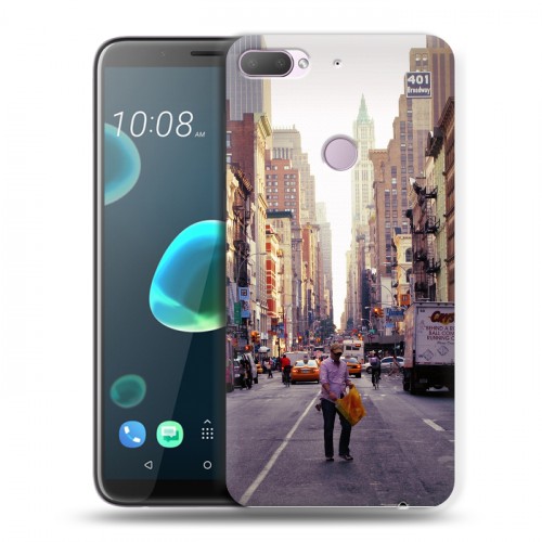 Дизайнерский силиконовый чехол для HTC Desire 12 Plus Нью-Йорк