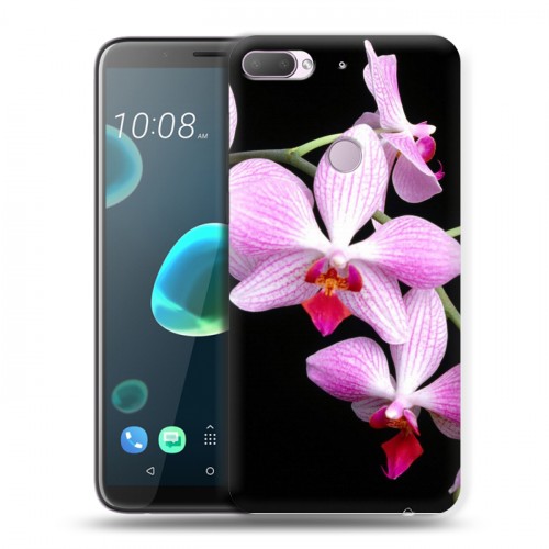 Дизайнерский силиконовый чехол для HTC Desire 12 Plus Орхидеи