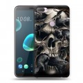 Дизайнерский силиконовый чехол для HTC Desire 12 Plus Мир черепов