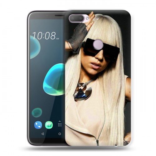Дизайнерский силиконовый чехол для HTC Desire 12 Plus Леди Гага