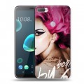 Дизайнерский пластиковый чехол для HTC Desire 12 Plus Леди Гага