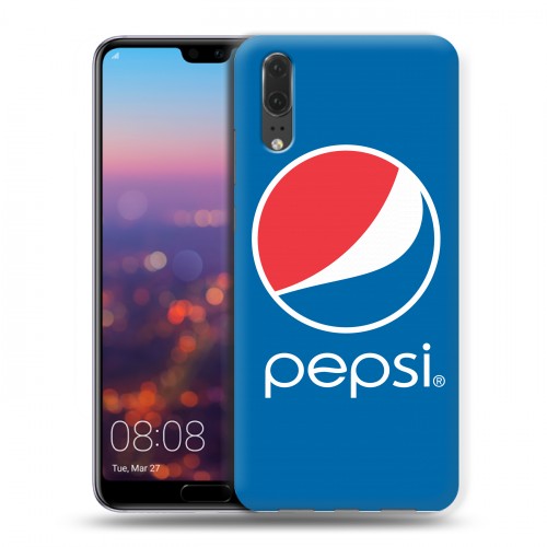 Дизайнерский силиконовый чехол для Huawei P20 Pepsi