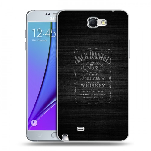 Дизайнерский пластиковый чехол для Samsung Galaxy Note 2 Jack Daniels