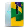Дизайнерский пластиковый чехол для Sony Xperia XZ2 Premium Флаг Бразилии