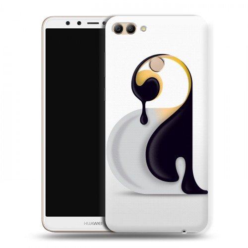 Дизайнерский пластиковый чехол для Huawei Y9 (2018) Пингвины