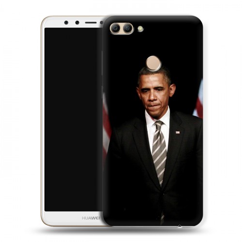 Дизайнерский пластиковый чехол для Huawei Y9 (2018) Барак Обама