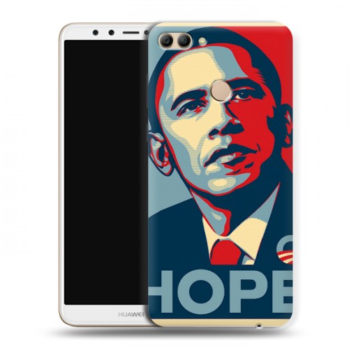 Дизайнерский пластиковый чехол для Huawei Y9 (2018) Барак Обама