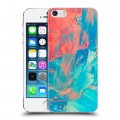 Дизайнерский пластиковый чехол для Iphone 5s Мазки краски