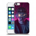 Дизайнерский пластиковый чехол для Iphone 5s Cyberpunk 2077