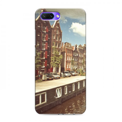 Дизайнерский силиконовый с усиленными углами чехол для Huawei Honor 10 амстердам