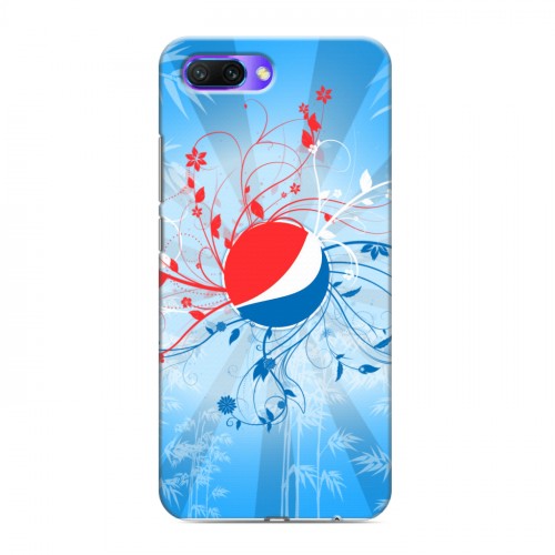 Дизайнерский силиконовый с усиленными углами чехол для Huawei Honor 10 Pepsi