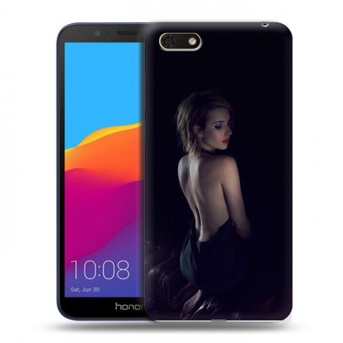 Дизайнерский пластиковый чехол для Huawei Honor 7A Эмма Робертс