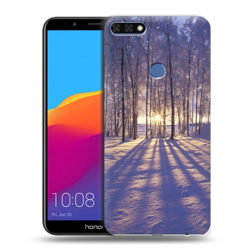 Дизайнерский пластиковый чехол для Huawei Honor 7C Pro Зима