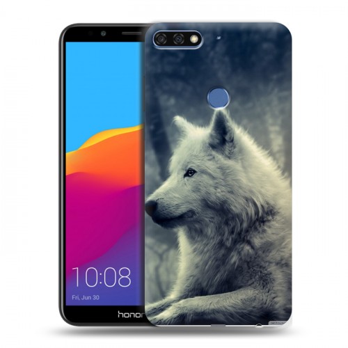 Дизайнерский пластиковый чехол для Huawei Honor 7C Pro Волки