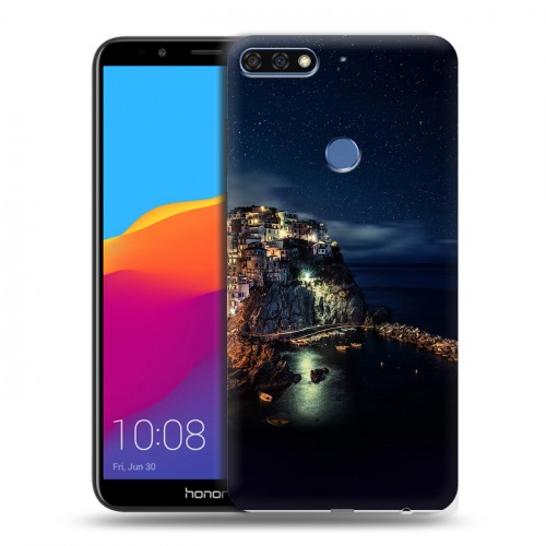 Дизайнерский пластиковый чехол для Huawei Honor 7C Pro ночь