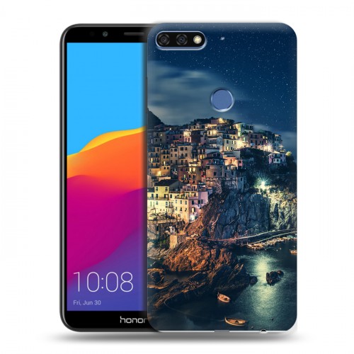 Дизайнерский пластиковый чехол для Huawei Honor 7C Pro ночь