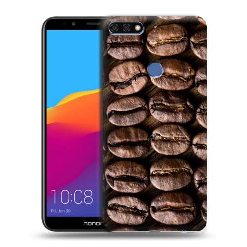 Дизайнерский пластиковый чехол для Huawei Honor 7C Pro кофе
